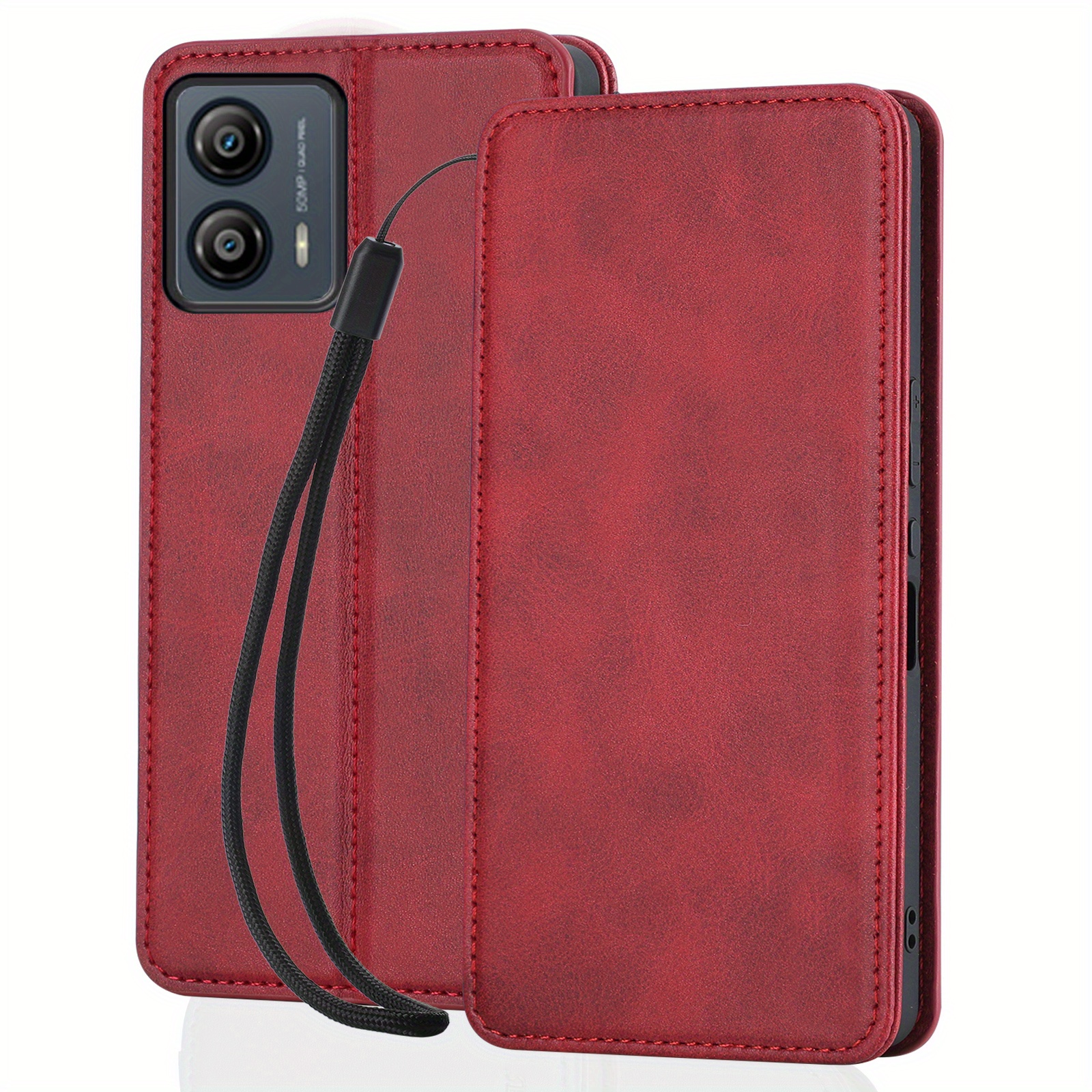 Pu Leather Phone Case For Motorola Moto G53 53i 53y Shockproof