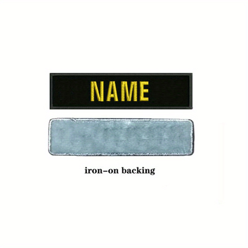 Custom Norway name patches tags personalized iron on hook backing