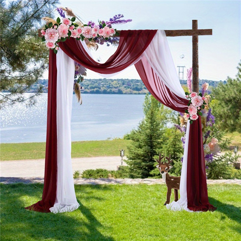 Wedding Arch Draping Fabric Wedding Arch Drapes Decorations - Temu