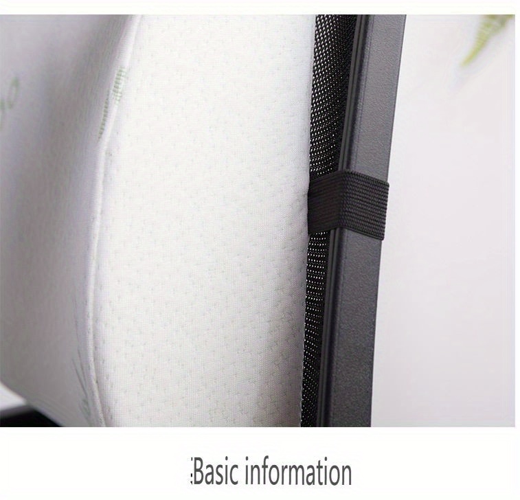 ergonomic memory foam chair cushion set with lumbar support thick height boosting seat pad for office study bedroom   Product details 4
