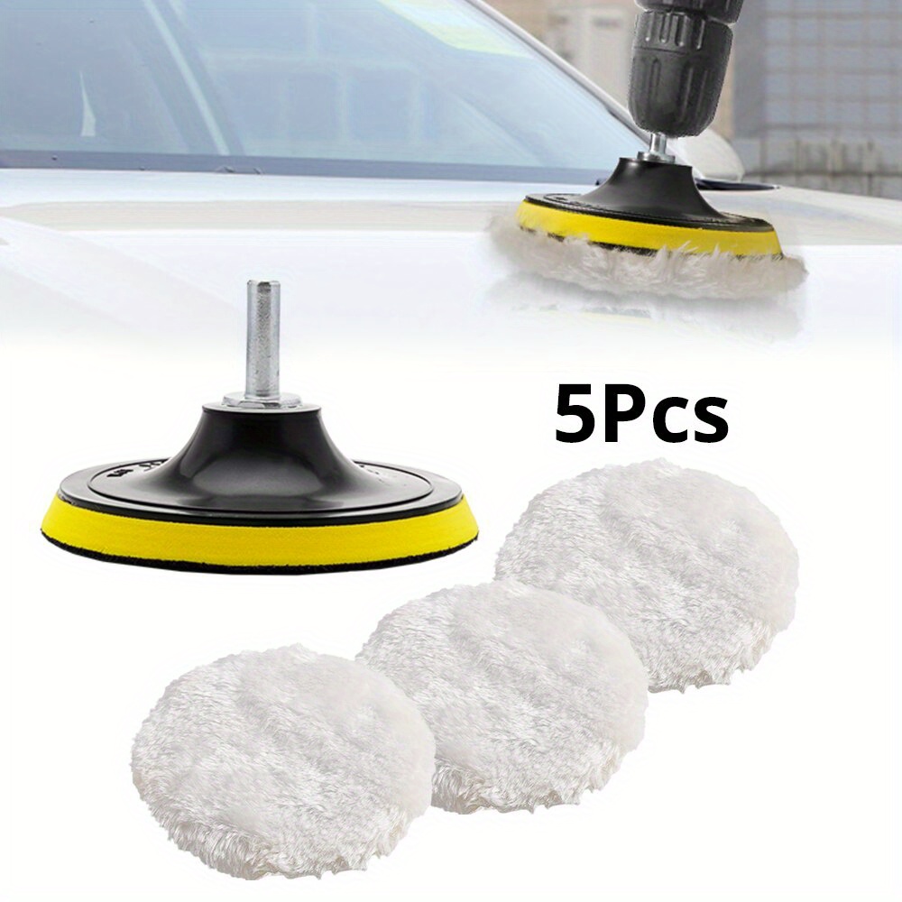 Car Polishing Disc Self-Adhesive Buffing Waxing Sponge Wool Wheel Pad  Cleaning Maintenance Tools Kit For Polisher Drill Adapter - AliExpress