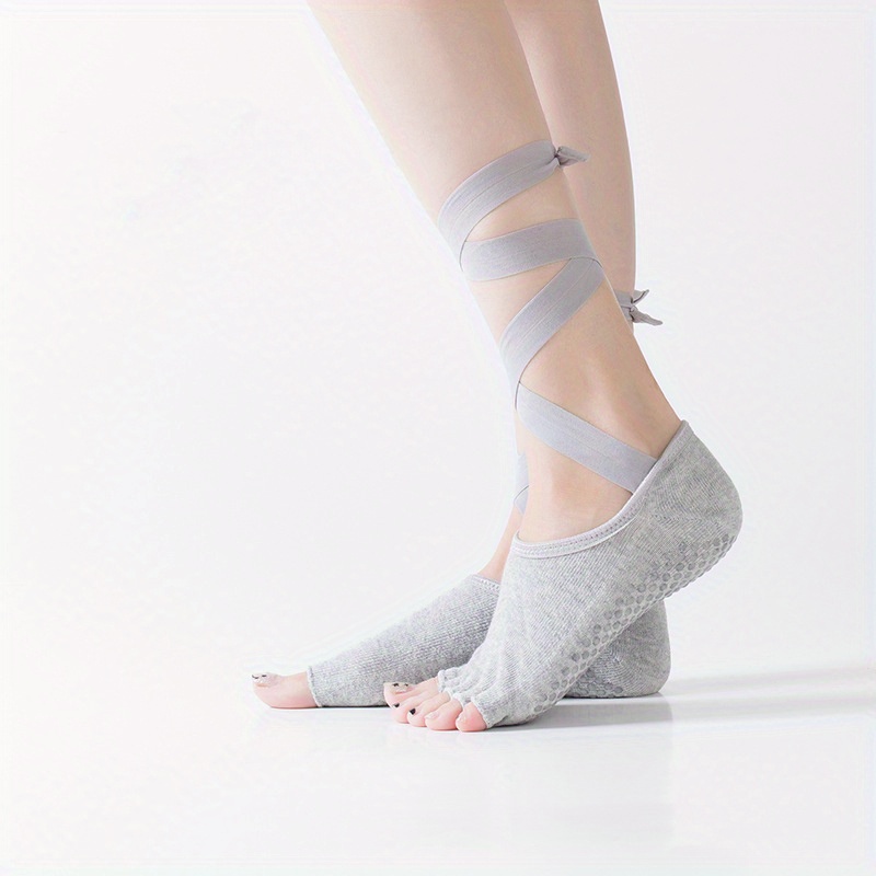 Lettuce Trim Yoga Socks Five toe Split Socks Backless - Temu