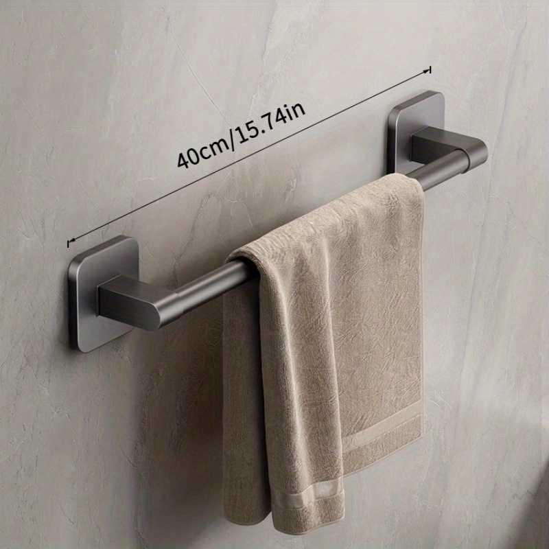 Juego de accesorios de baño, colgador de toallas montado en la pared,  toallero de toallero, toallero blanco, toallero de 11.8-19.7 in, toallero  de