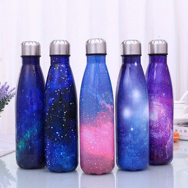 Swirl Stainless Steel Water Bottle Blue Swirl Marble Effect Drinking Bottle  Co-ord Set Matching Items Available LUNA 