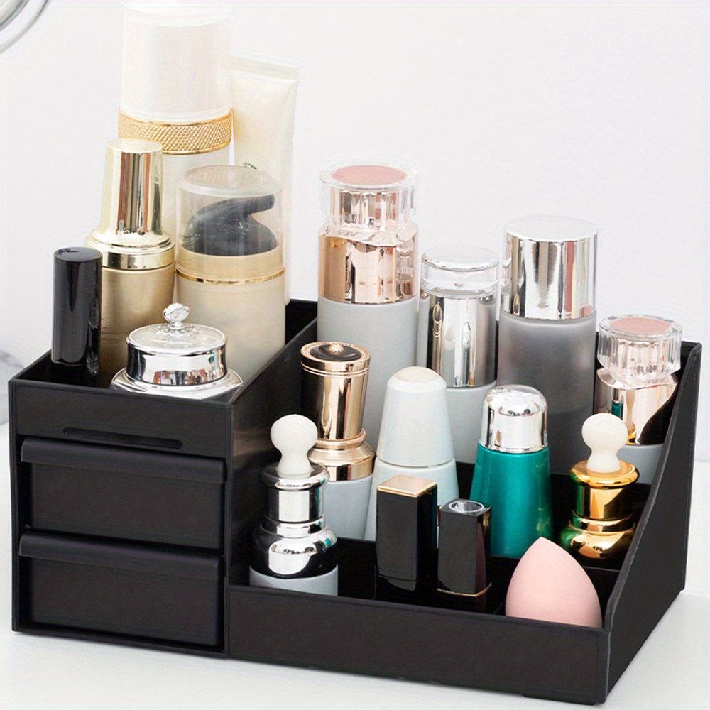  SITAKE Caja organizadora de maquillaje, organizador de  cosméticos pequeño para el cuidado de la piel, cremas, lápiz labial,  tóneres y loción, bonito organizador de baño, cajones de encimera para  mujeres y