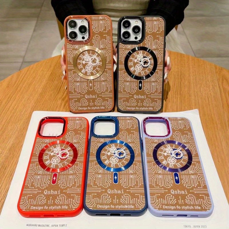 Luxury Pattern Leather Square Case Cover For iPhone 14 Pro Max 13 11 12 XS  XR