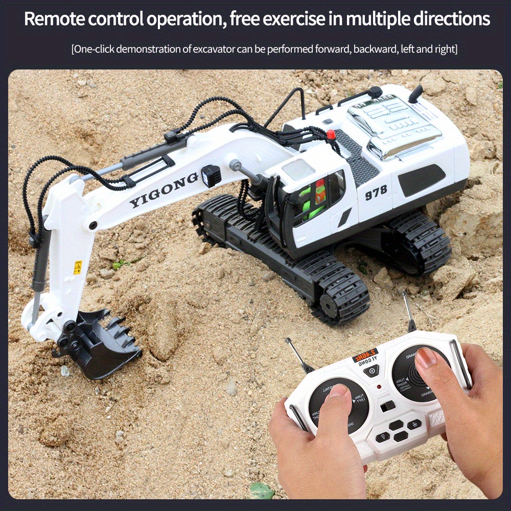 Remote Control Alloy Excavator Dump Truck Engineering Temu