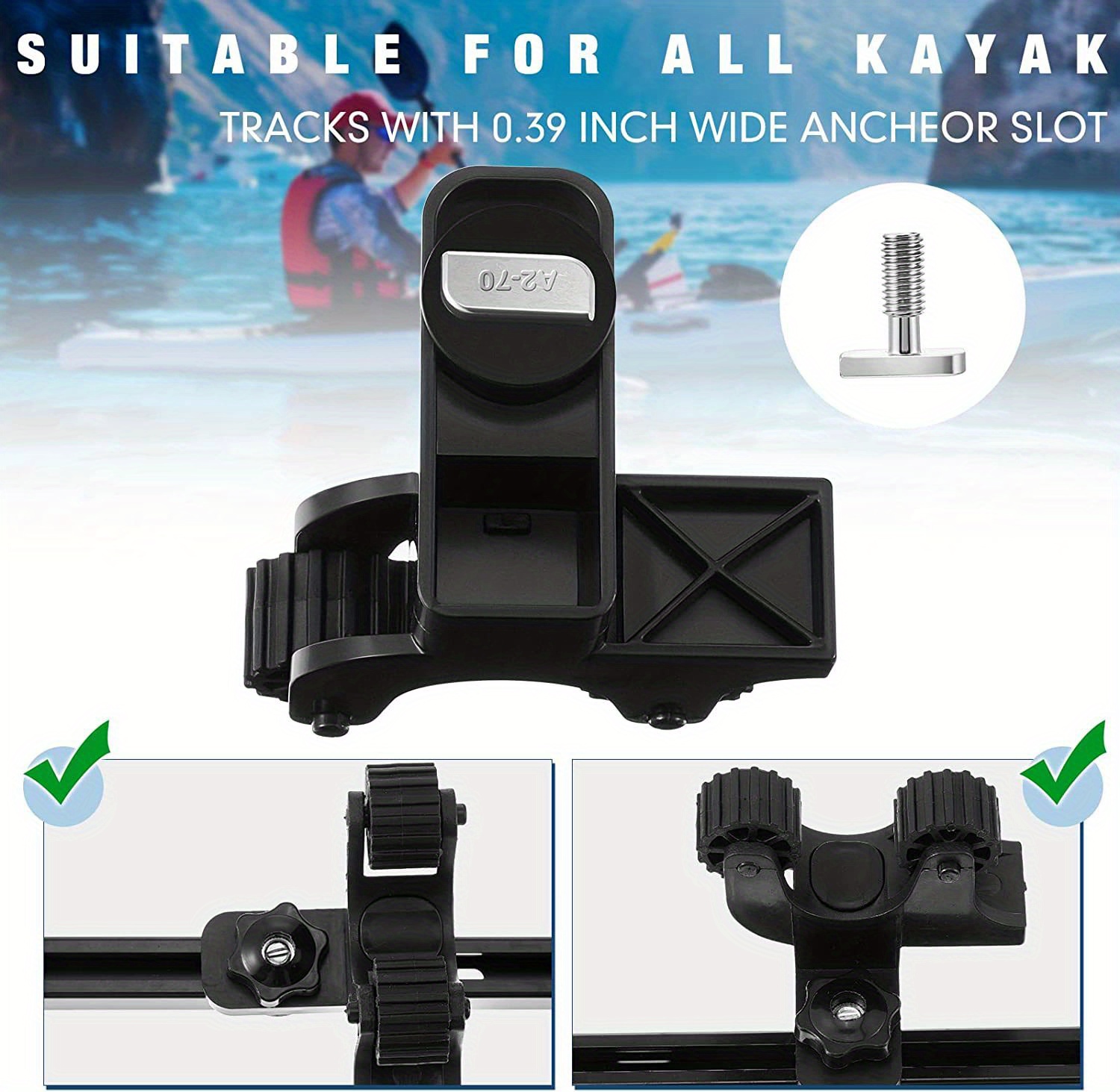 Canoe Paddle Frame, Canoe Track Bracket Accessories, Fishing Canoe