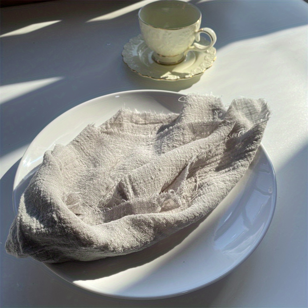 Cotton Napkins Cloth Bamboo Cotton Plain Quilt Cheese - Temu