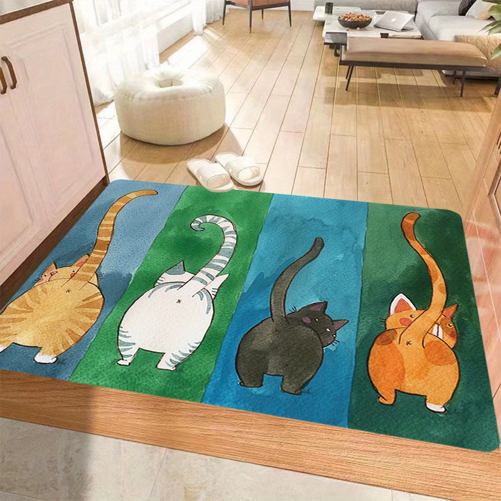 Buohwiwe Tappeto 3D Gatto Tappeti Camera da Letto - Antiscivolo Lavabile  Flanella Tappeto Gatto - Tappeto Soggiorno Moderno Decorazioni Tappeto  Camera 80x120 cm : : Casa e cucina