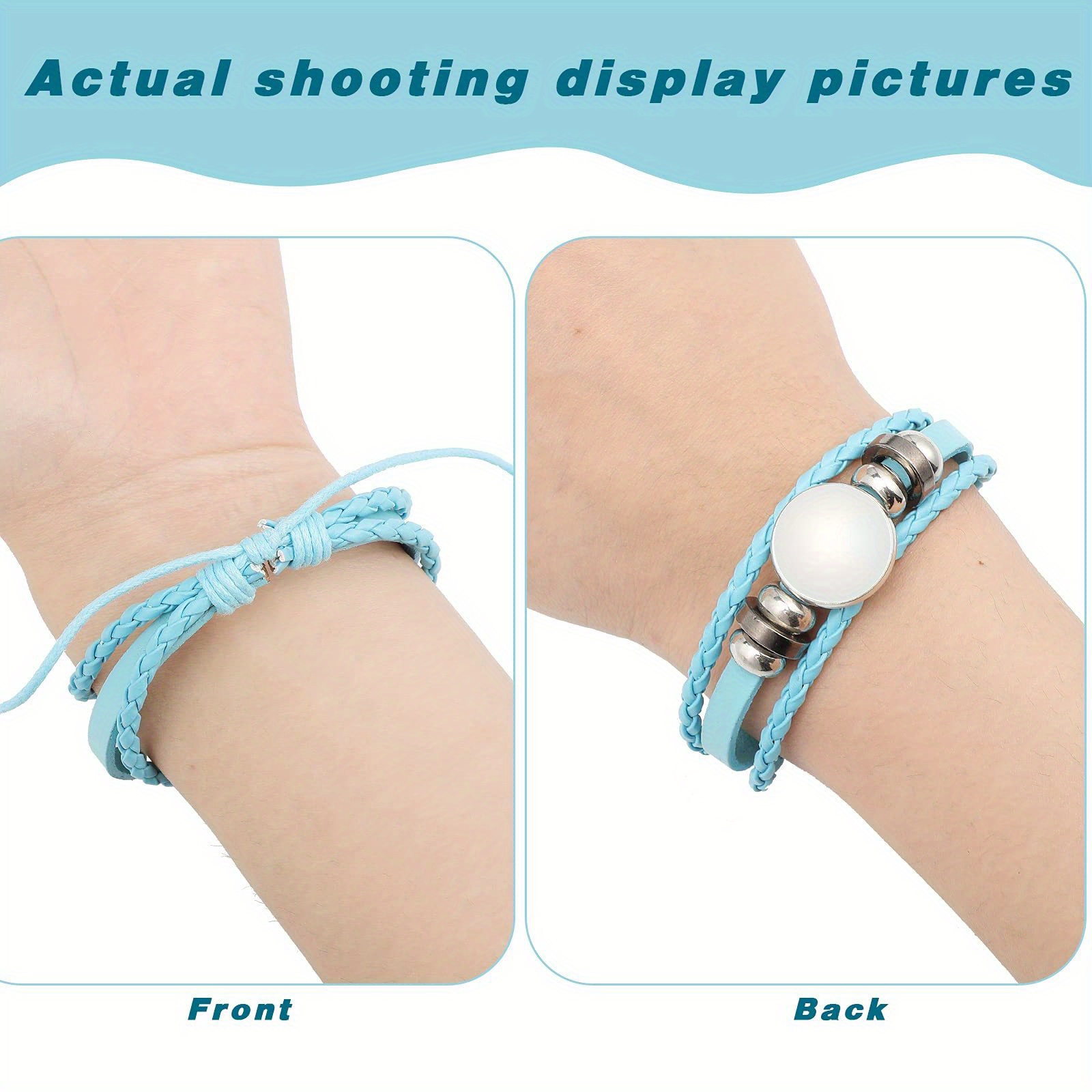 Sublimation Blank Bracelets Diy Craft Bezel Setting Blank - Temu
