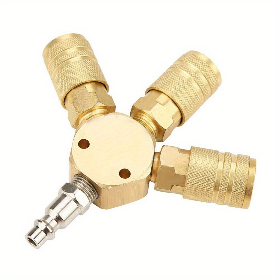 Brass Industrial Coupler 3 way Hex Style Air Manifold Plug - Temu Australia