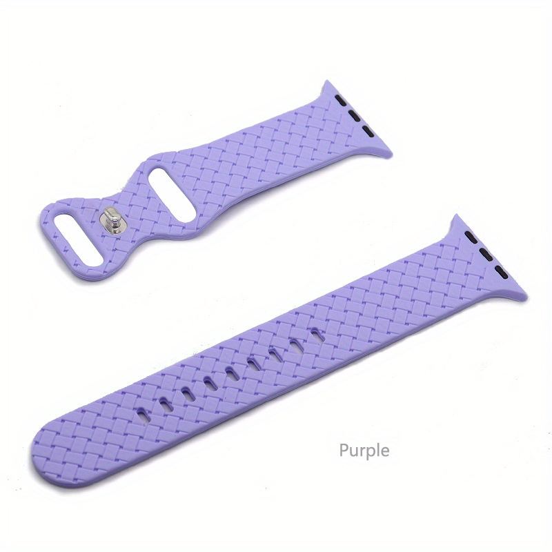 Braided Style Silicone Watch Bands For Watch 1 2 3 4 5 6 7 8 Se Ultra -  Temu Israel