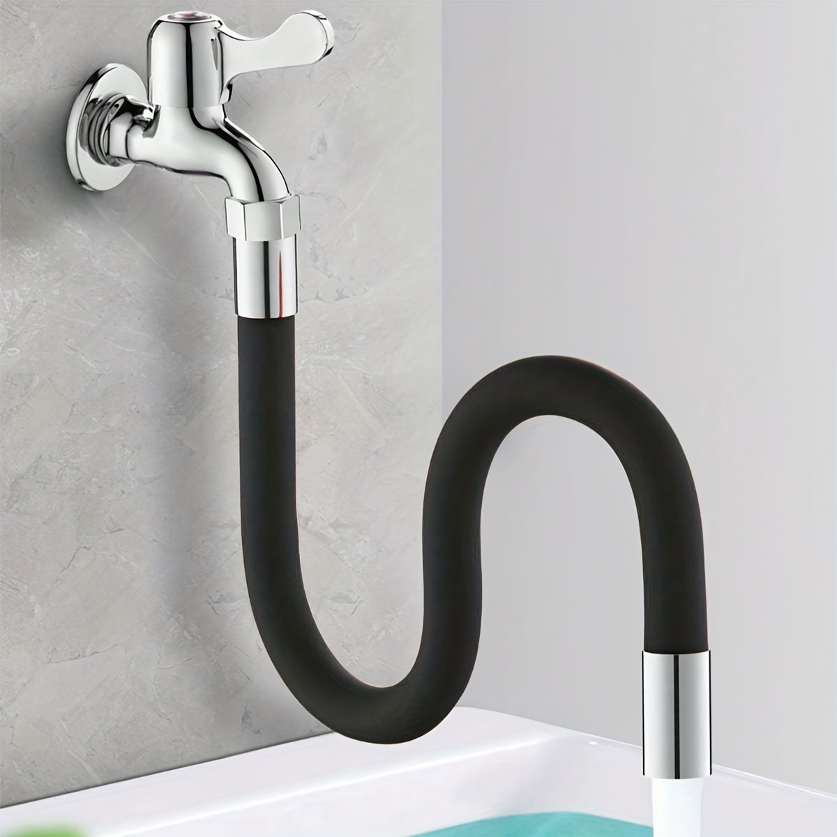 Rallonge de robinet pivotante, ABS pliable à 1080 degrés, universelle,  aérateur de robinet d'évier pour robinet de cuisine et balcon