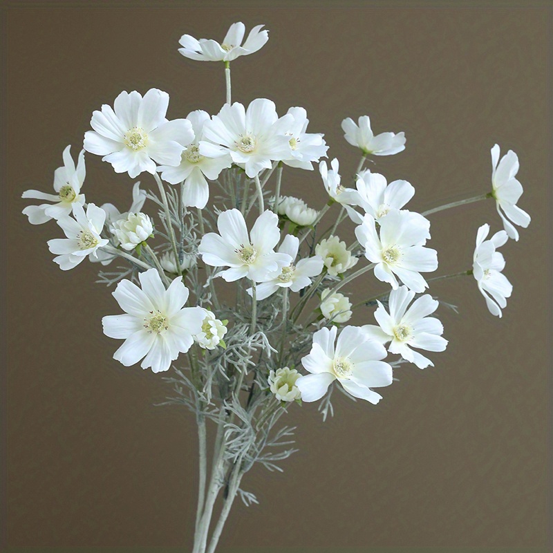 TEMU 5pcs, Lifelike Persian Chrysanthemum Artificial Flowers, Simulated Chrysanthemum Artificial Flowers, Room Desktop Outdoor Wedding Scene