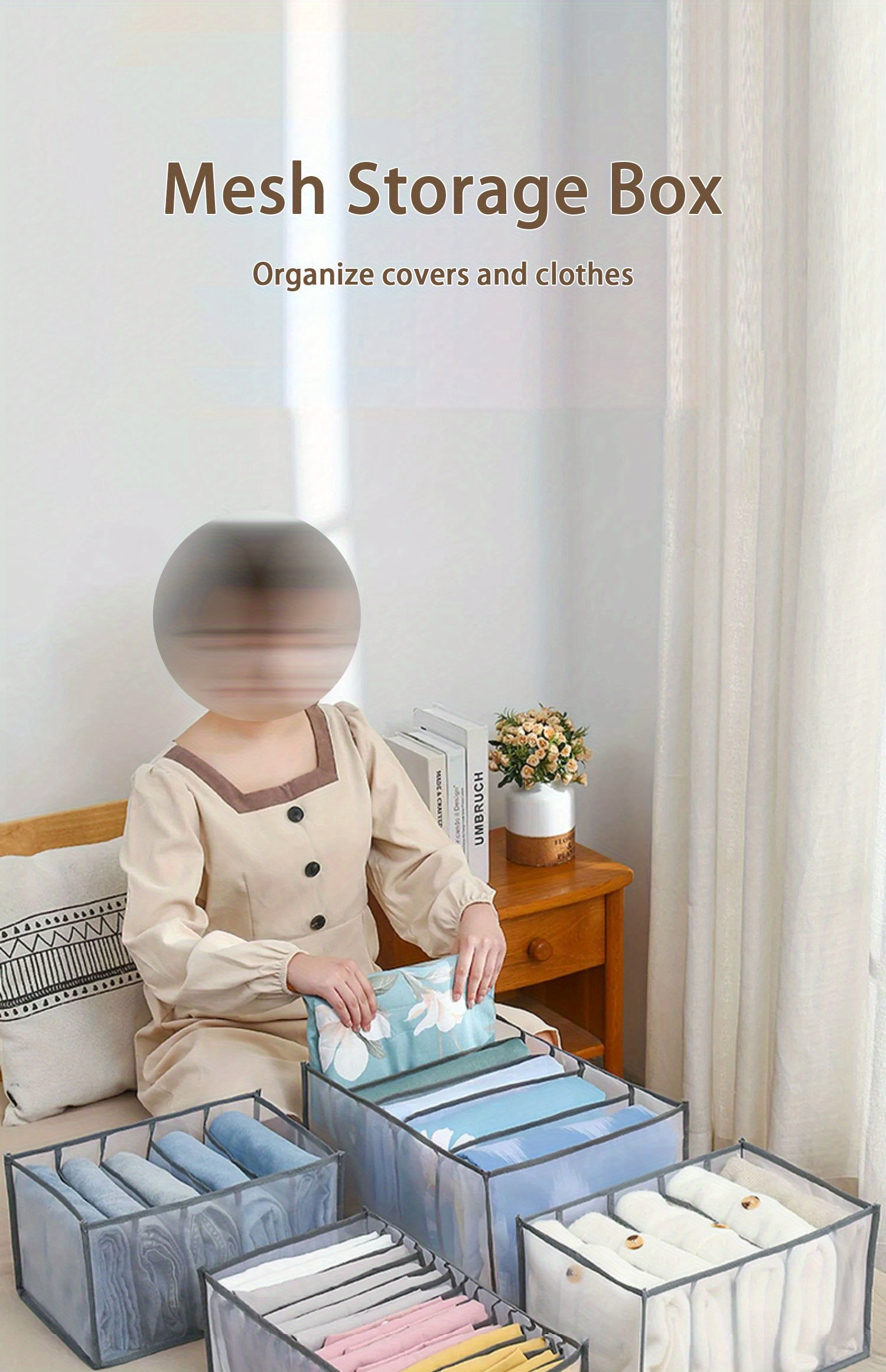 Mesh Clear Multi Grids Clothes Storage Organizer Leggero - Temu Italy