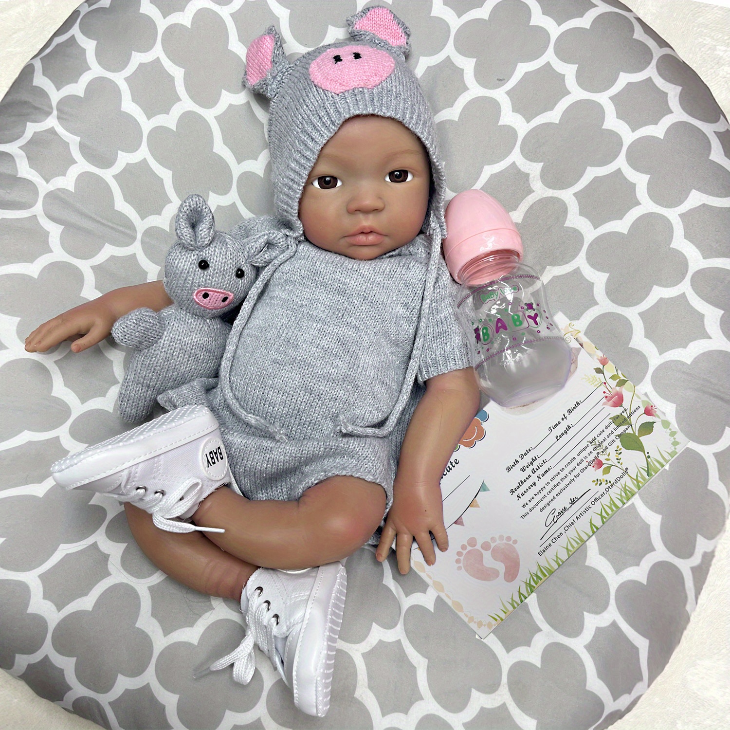 18 Full Body Realistic Silicone Handmade Reborn Baby Girl Dolls w/Opening  Eyes