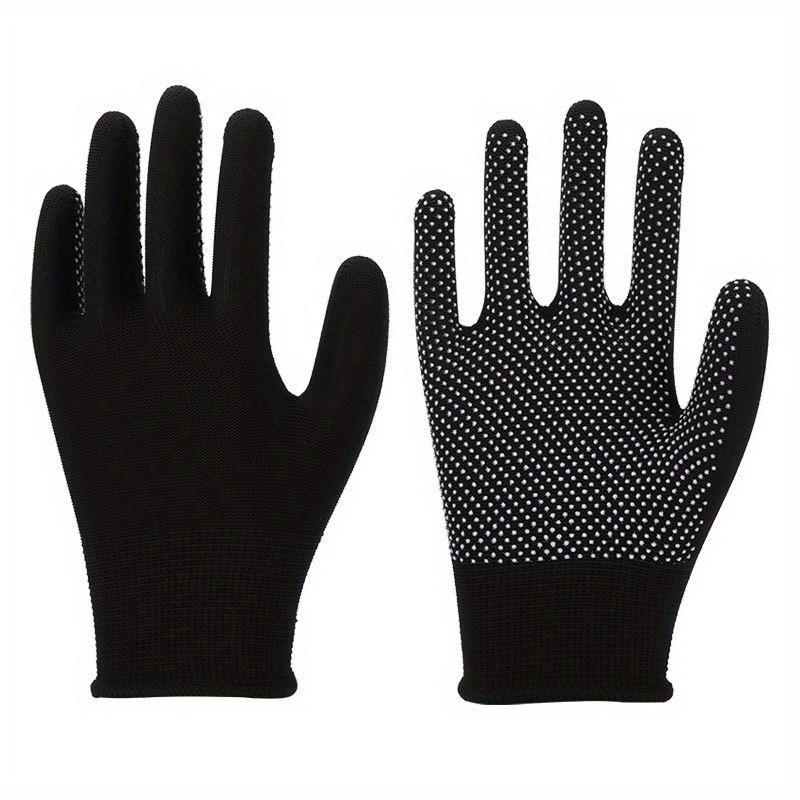 1pair Black Anti Slip Breathable Sweat Absorbing All Finger Gloves For  Outdoor Cycling Mountaineering Fishing Handling - Jewelry & Accessories -  Temu