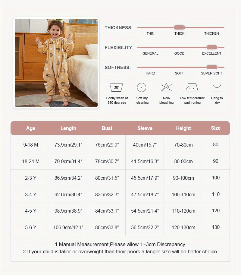 baby sleeping bag flannel baby spring and autumn childrens anti kick quilt split leg   temperature   piece sleeping bag details 1