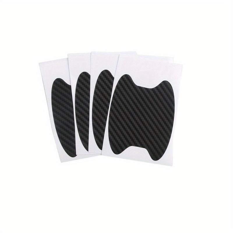 Image of 4pcs/set Car Door Sticker Carbon Fiber Scratches Resistant Cover Auto Handle Protection Film Exterior Styling Car Additions