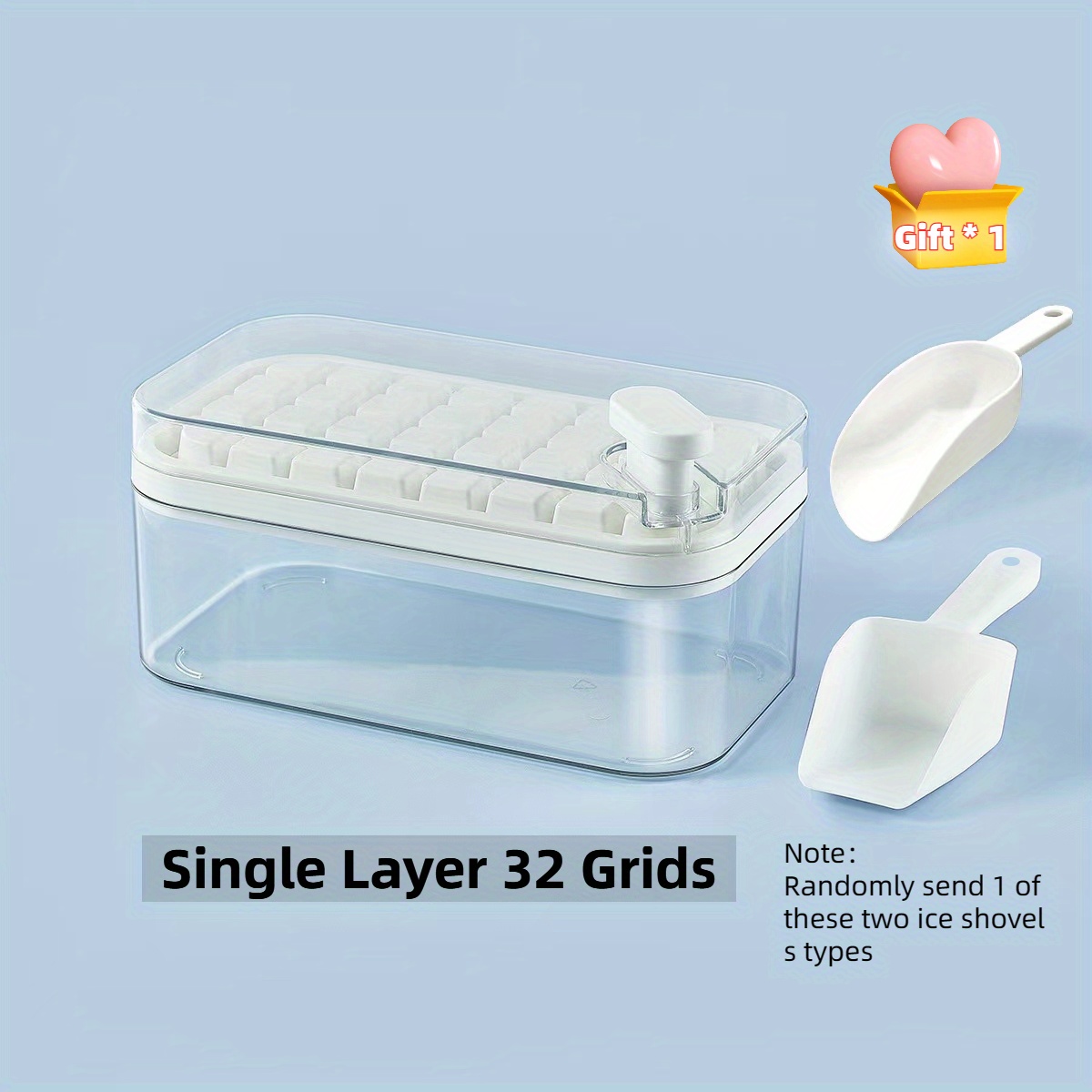 Geruite Ice Cube Trays, Large Ice Tray For Freezer