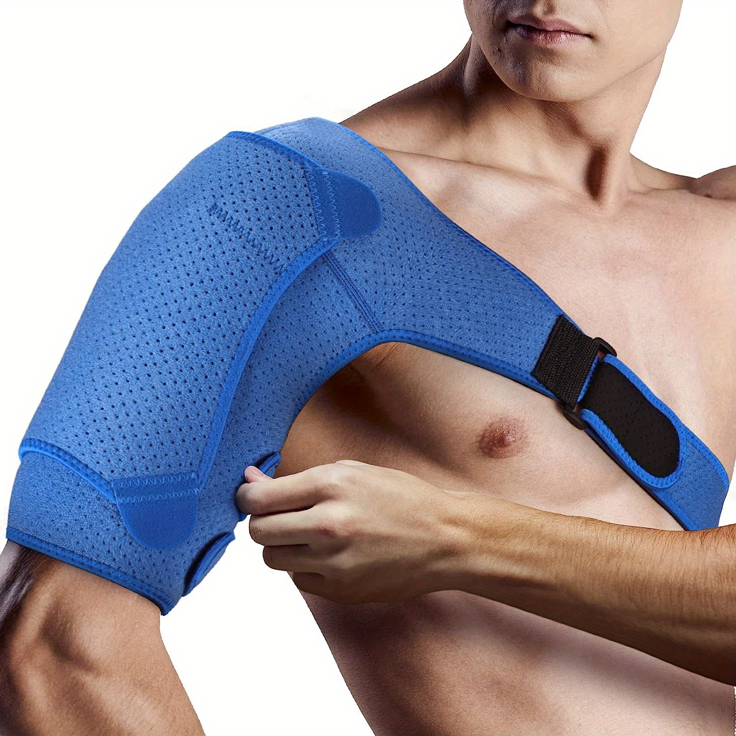 Shoulder Brace, Hot Cold/Cold Brace Dislocation Arthritis Pain Magnetic  Shoulder Support Strap, Fits either left and right shoulder 