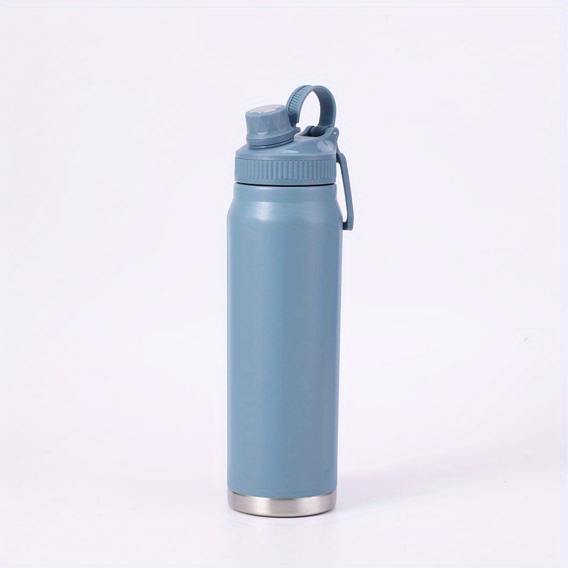 ZRWLUCKY Steel Blue Insulated Sports Water Bottle 34oz BPA Free Large  Bottle Stainless Steel Water Jug for Outdoor Sports Travel : : Home