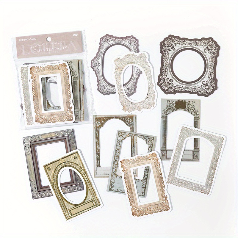 Vintage Hollow Embossed Photo Frame Paper Journal For Scrapbooking