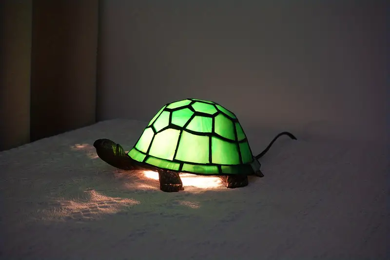 decor, cute green turtle table lamp perfect gift for kids bedroom decor details 4