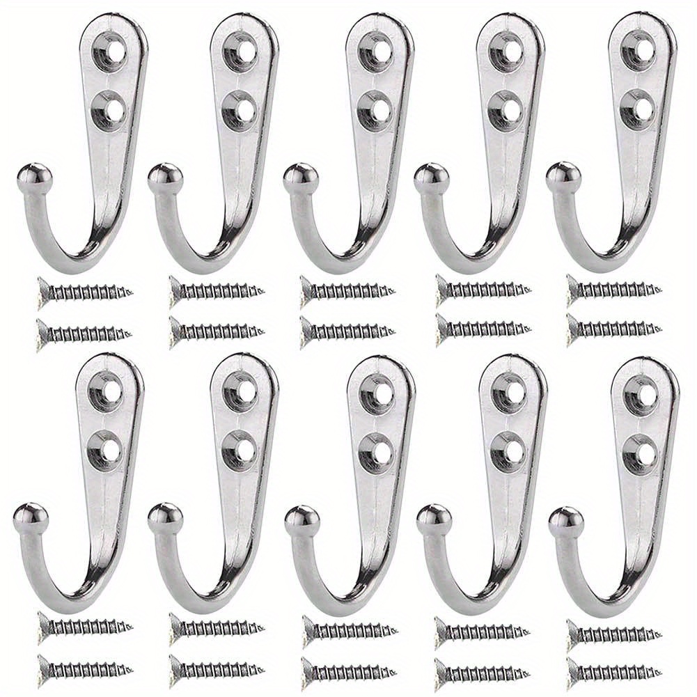 Screw Installation Single Hook Metal Wall Mounted Hanging - Temu