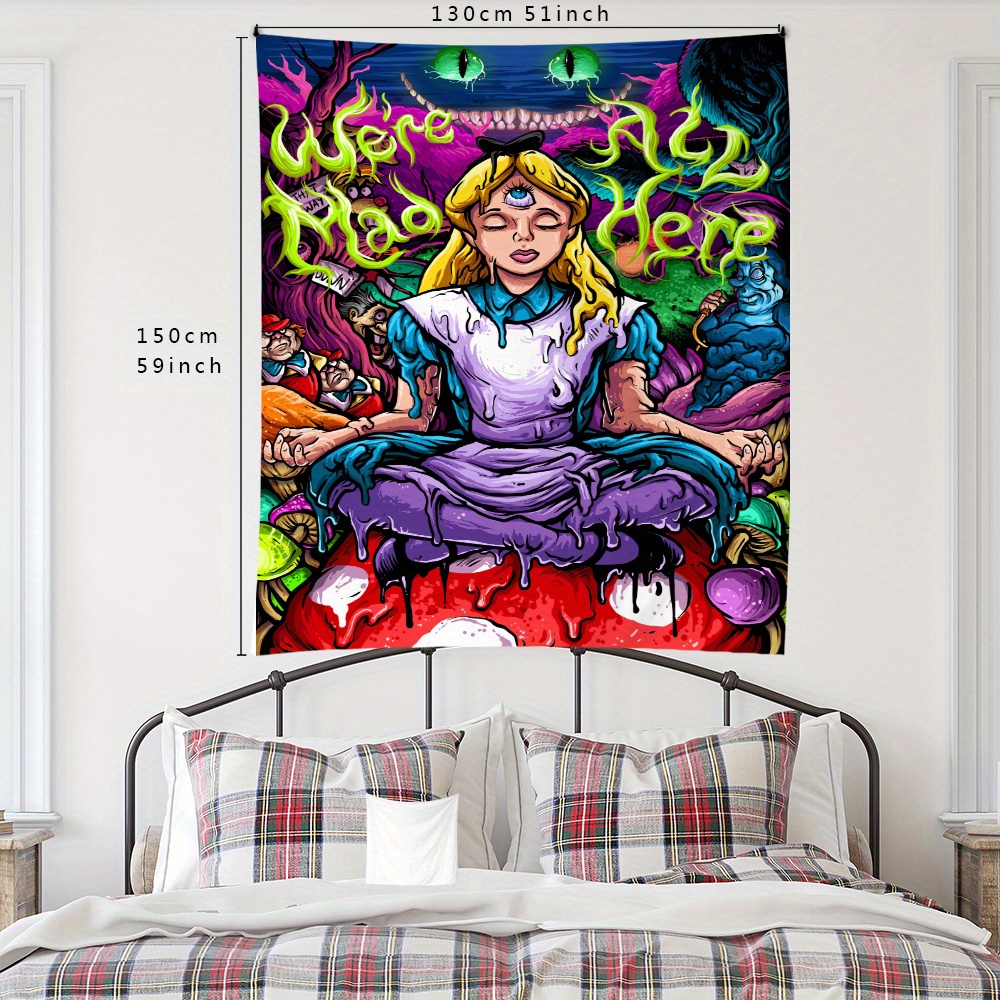 Alice in wonderland discount tapestry