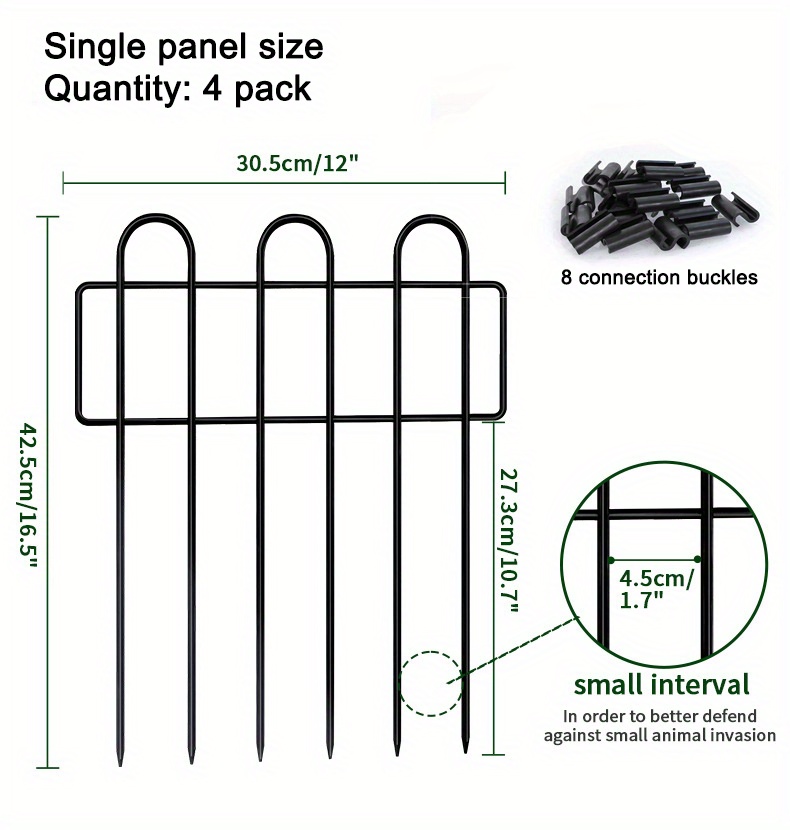 Y shaped Garden Fence Decorative Outdoor Patio Metal Screen - Temu