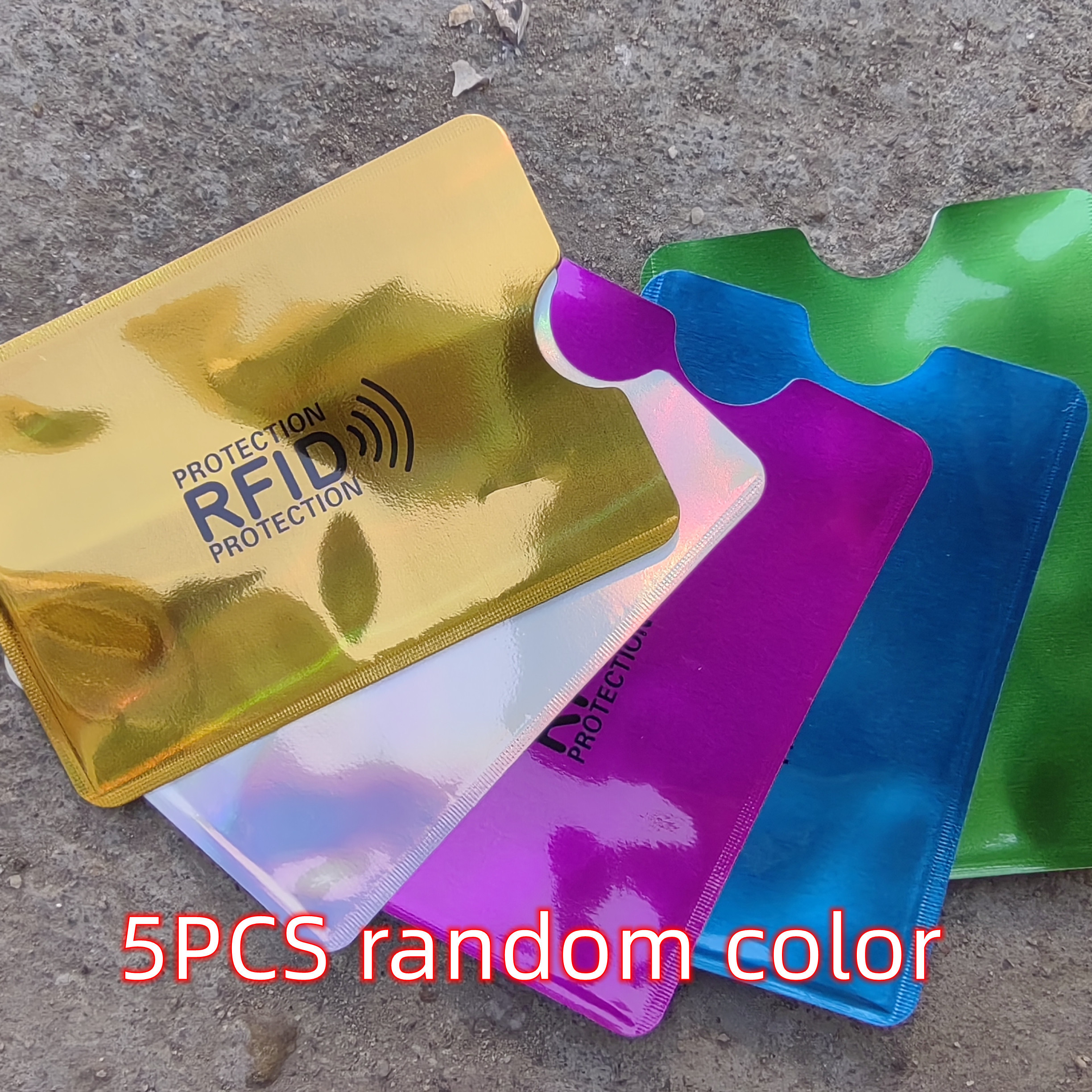 5pcs Porte cartes RFID En Aluminium Anti blocage NFC Lecteur - Temu Belgium