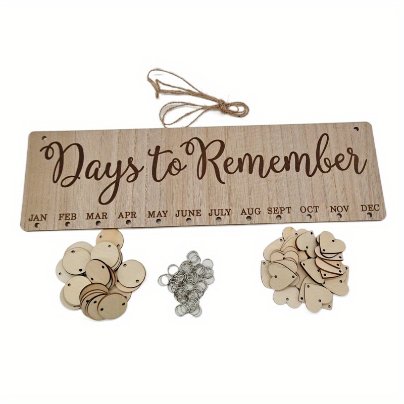 Birthday Calendar Board Keep Track Important Dates Family - Temu