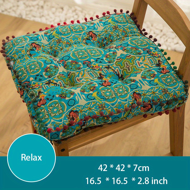 55cm Square Seat Cushion Floor Sofa Tatami Cushion Floral Print Floor  Pillow Cushion Home Sofa Cushion