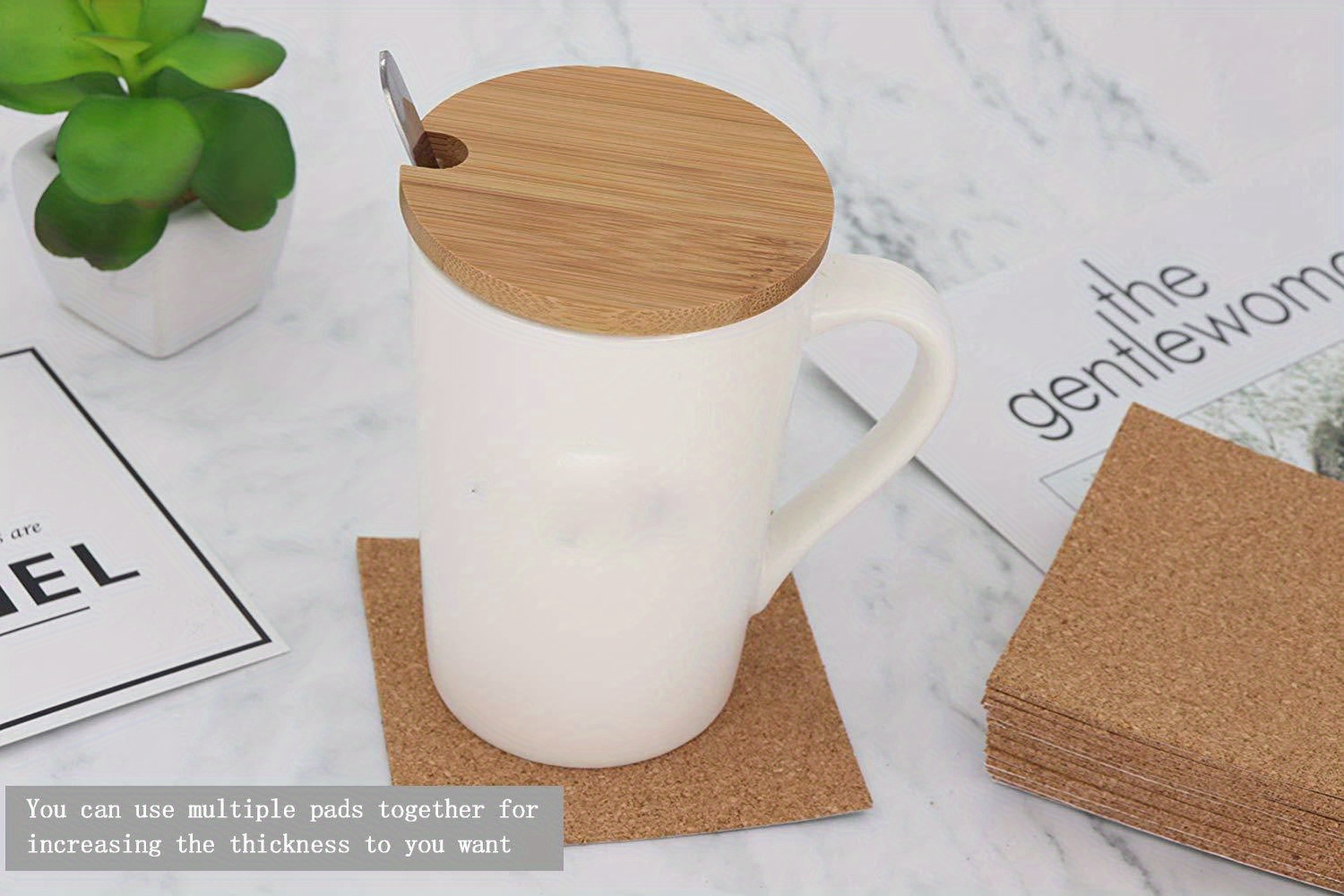 Self adhesive Cork Squares Cork Adhesive Sheets For Coasters - Temu