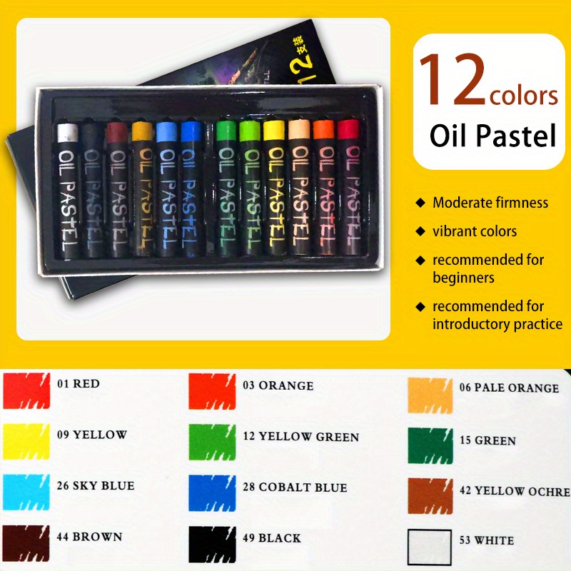 Soft Oil Pastel Set Multicolor Pastels Set Scraper Tools For