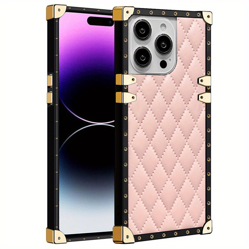 Luxury PU Phone Case for iPhone 14 Pro Max - Stereoscopic Cover for All  iPhone Models