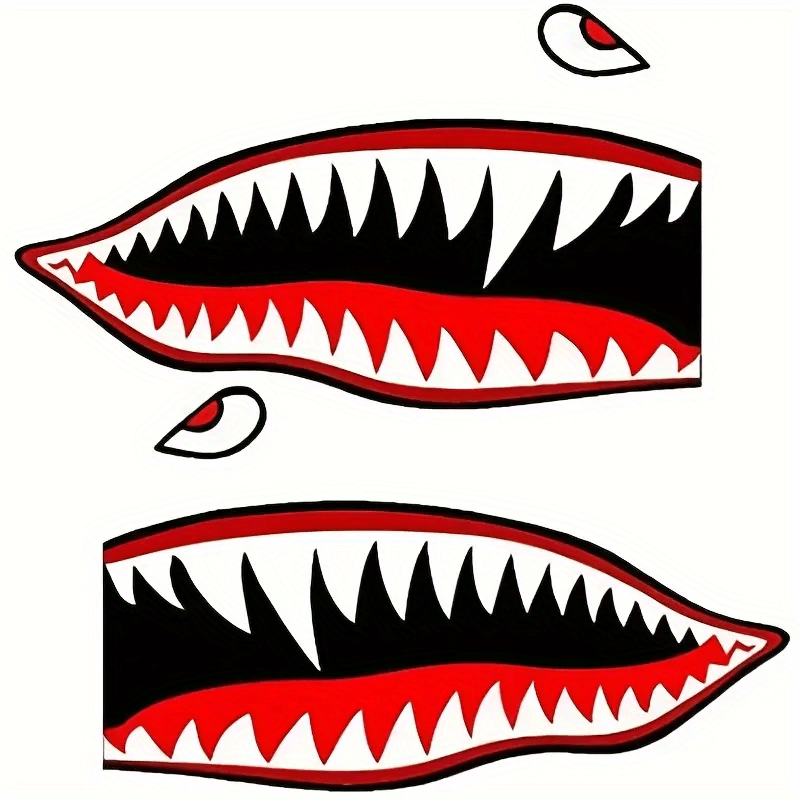 Autocollant sticker voiture moto tuning requin shark vinyle