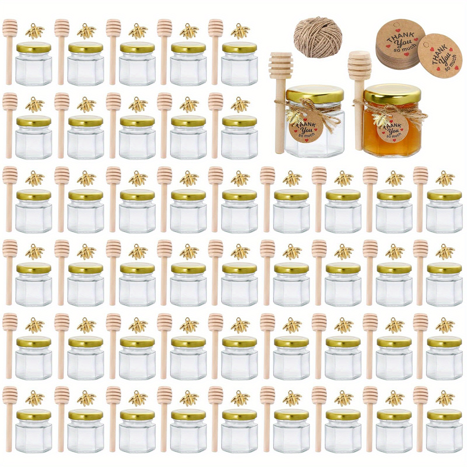Mini honey jars 1 DOZEN - TruBee Honey