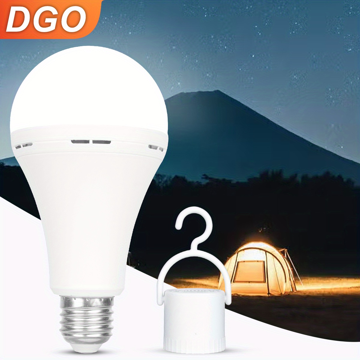 Rechargeable Emergency Led Light Bulb With Hook Stay Lights - Temu