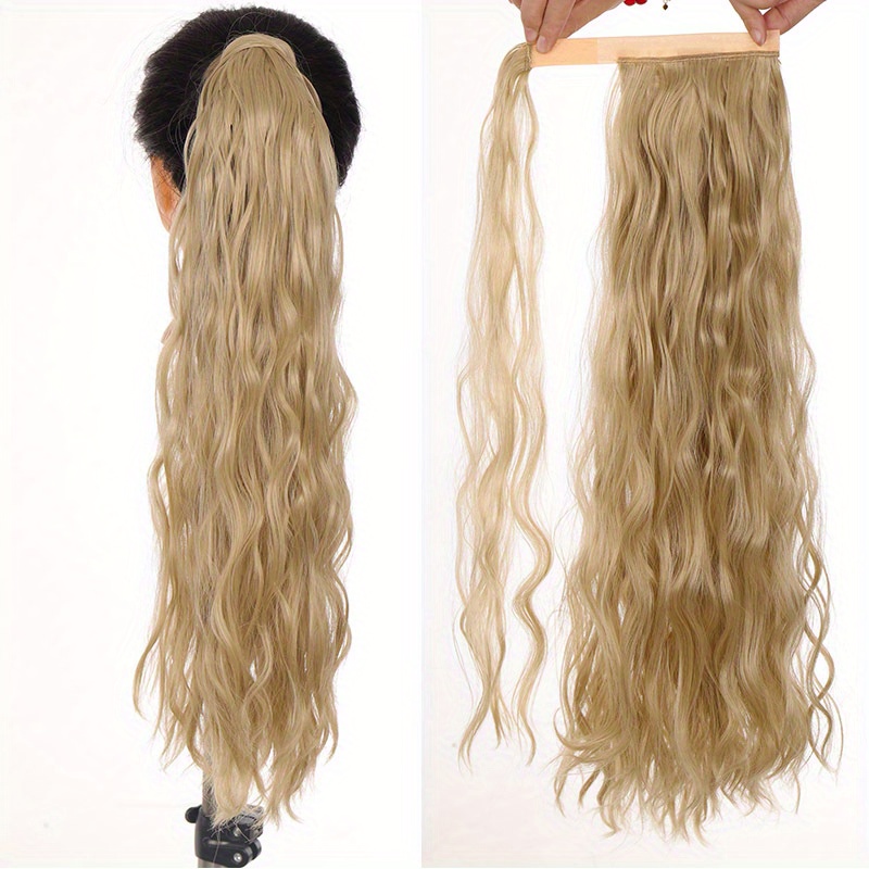 Corn Curly Drawstring Ponytail Hair Extension Long Curly Wavy Ponytail