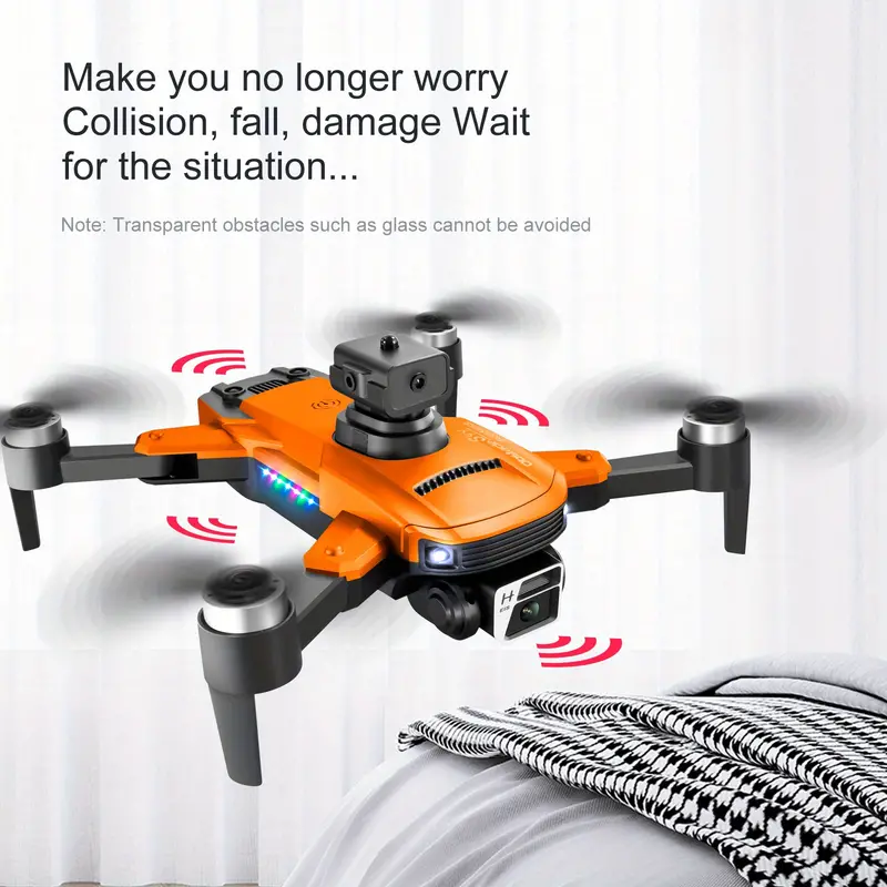 hd dual camera, rmg s99 drone hd dual camera hand gestures to take pictures or videos emergency stop one key take off and landing brushless motor optical flow positioning foldable electric adjustment camera angle four sided obstacle avoidance details 6