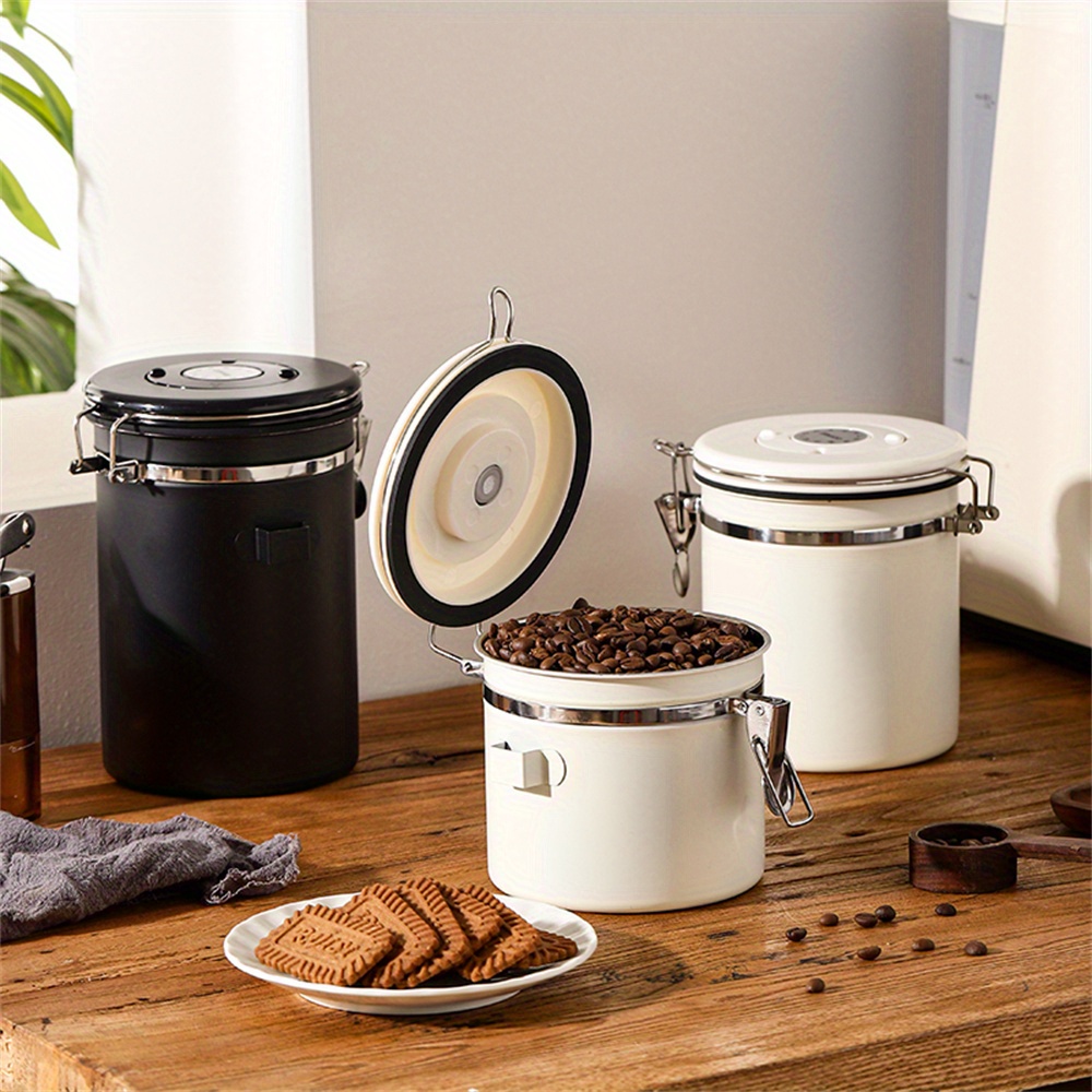 Stainless Steel Airtight Coffee Container Spoon Storage Temu United