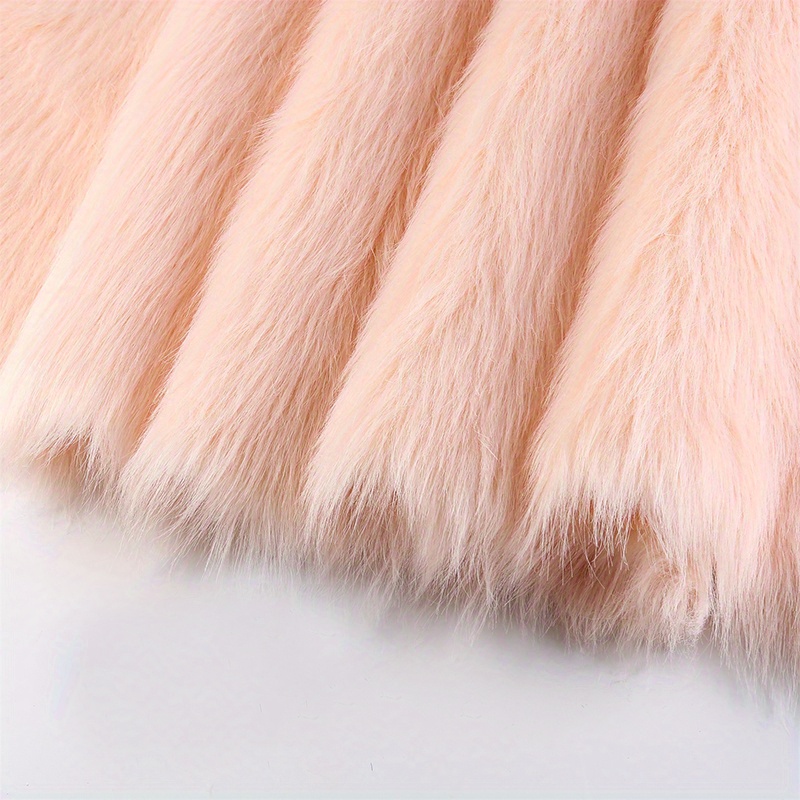 Dusky Pink Fox Faux Fur Fabric By The Metre - 1611 Dusky Pink