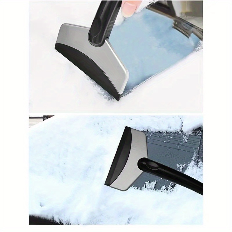 automobile snow shovel and ice scraper sturdy stainless steel windshield ice remover featuring an ergonomic handle   for winter driving suitable for cars and trucks Product details 6
