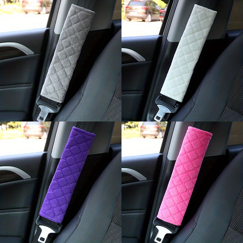 Cubierta para cinturón de seguridad universal de coche, protector de  almohadilla suave y de felpa para el hombro, efecto calentador, cojín de  protección para el vehículo - AliExpress