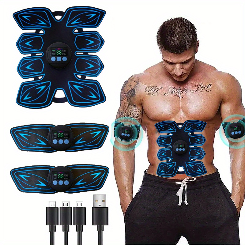 Body Shaping Belt With Lcd Display Ems Massager Low - Temu