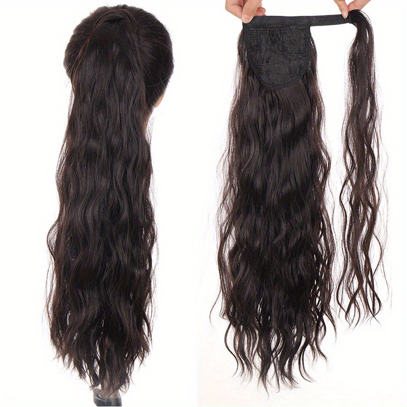 Corn Curly Drawstring Ponytail Hair Extension Long Curly Wavy Ponytail