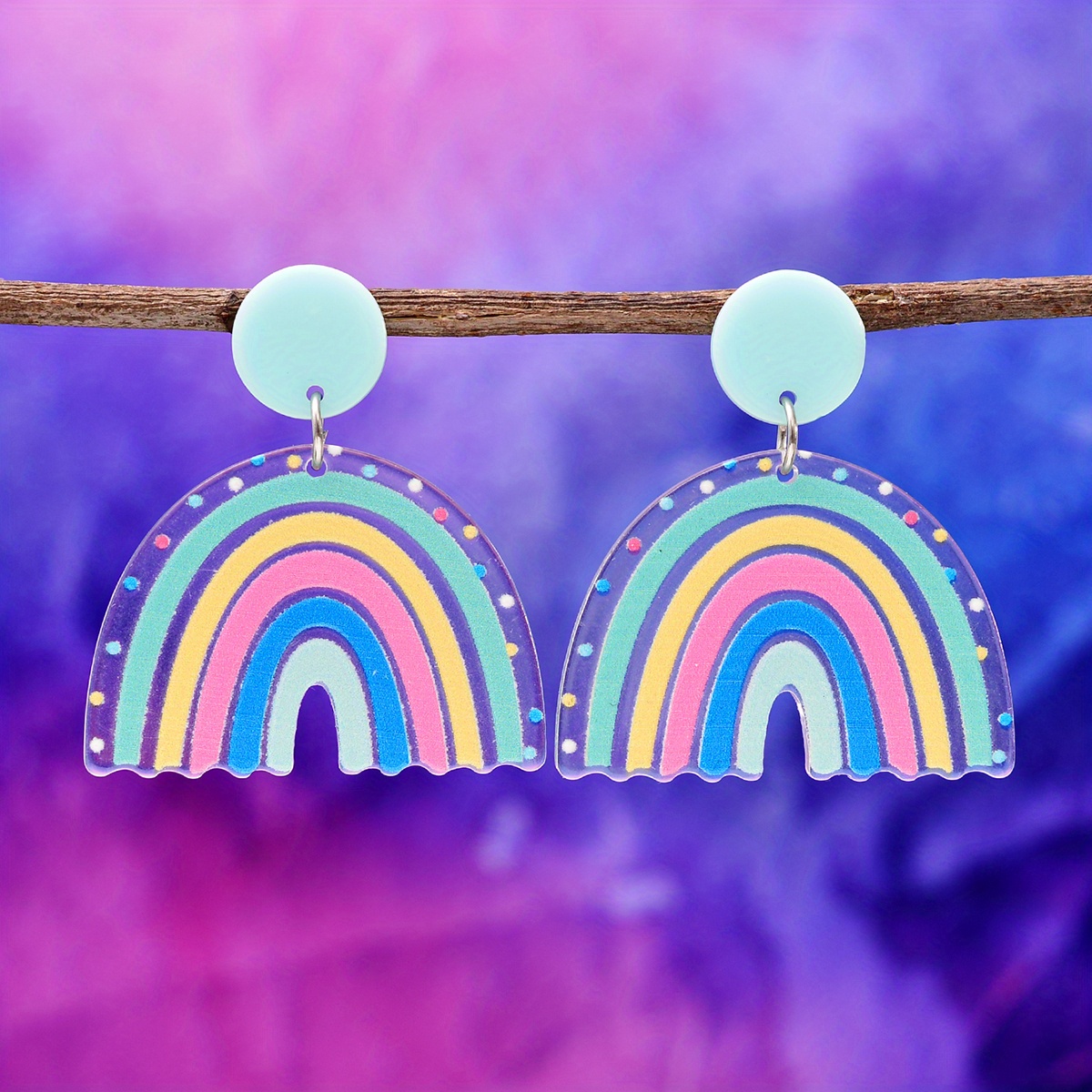 Rainbow deals earrings dangle